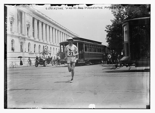 Elphinstone Winning Washington marathon  by The Library of Congress from Flickr