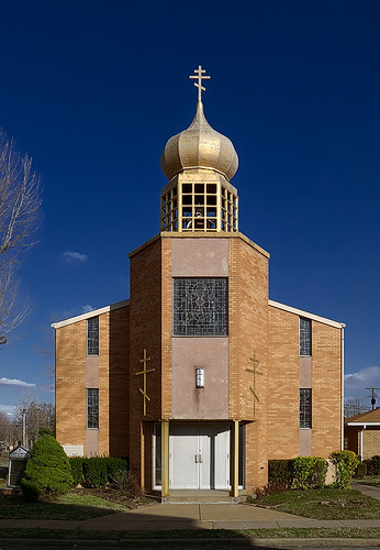 Nativity of Virgin Mary Eastern Orthodox Church, in Madison, Illinois, USA - exterior