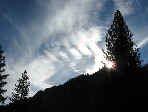 Sky, trees at Tunnel View