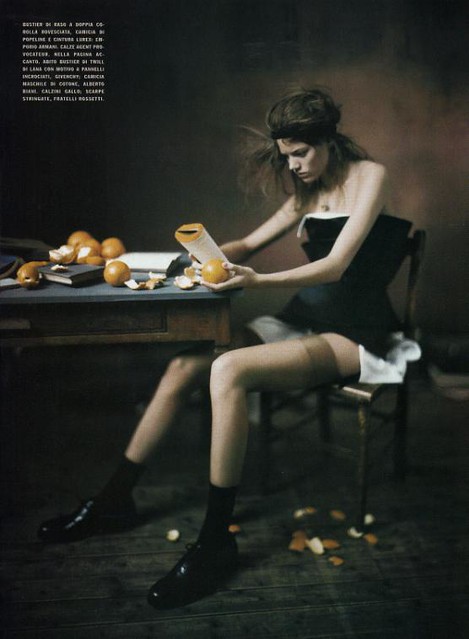 a woman of a singular charm - by paolo roversi - for vogue italia