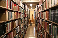 Picture of the library stacks