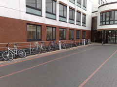 Cycle parking outside WBS