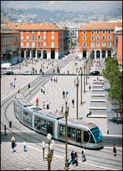 Light rail in Nice