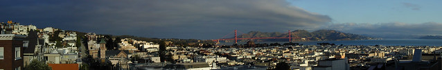 Golden Gate Bridge Panorama from Pacific Heights