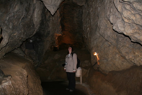 Amy inside the cave