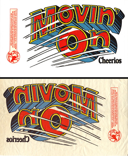 Cheerios - "Movin' On" - Iron on premium - 1970s by JasonLiebig