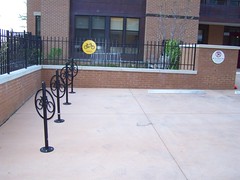 Bicycle parking at the Friends building
