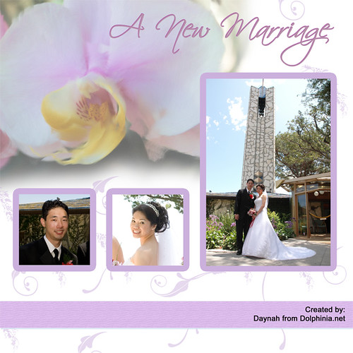 digital scrapbooking marriage template wedding