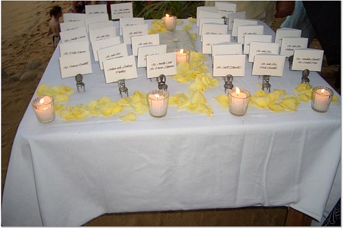 Our place card table