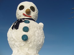 Snowman in Rovaniemi