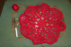 Red doily resized