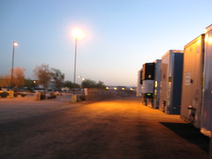 Truck yard sunrise (Phoenix, AZ)