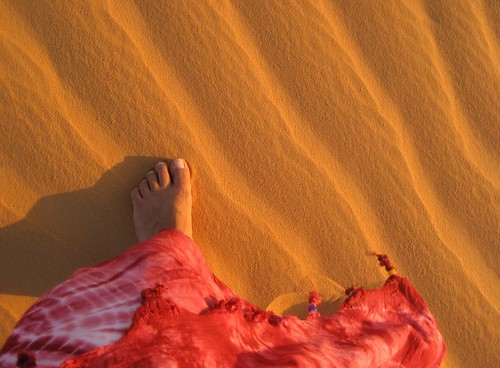 Walking on dune