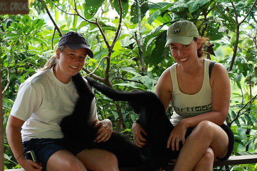Eliana and Me with the spider monkeys