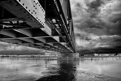 Bridge under troubled skies