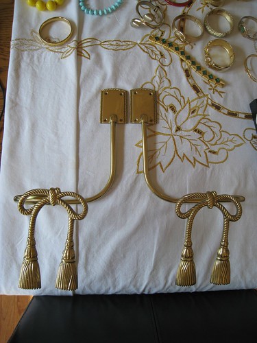 Vintage Gold Curtain Tiebacks