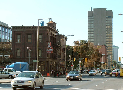 Hulk II Movie Set, Main Street, Hamilton (image source: Flickr)