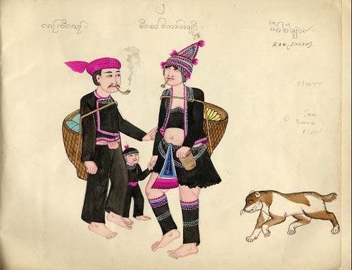 Tribes of Burma - Kaw (Si-Saw) 1900