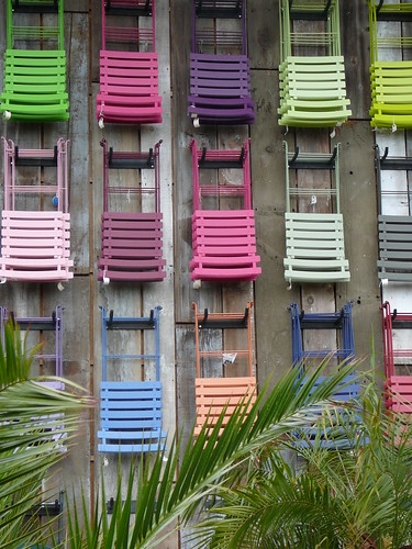 Flora Grubb Nursery Wall of Chairs, Photo by Colleen Baptista