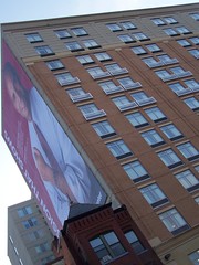 Mayor Fenty on a Verizon Center anniversary ad billboard