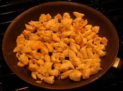 Chicken Cooked for Jambalya
