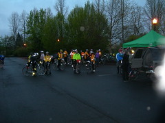 Riders gather in the Grand Lodge parking lot