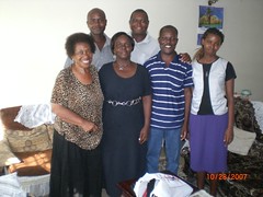 Mama E with Joyce and the family