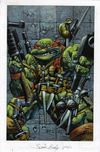 Simon Bisley & Kevin Eastman's 'Body Count' #4 Cover art.. by BIZ ..  ((1994)) // i need a 3000 $$ loan ..;( PHHOOEY !!