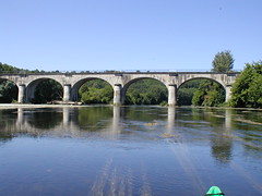 Rail bridge over the Dordogne, France 2005