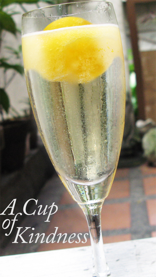Peach and Prosecco Ice (with title)