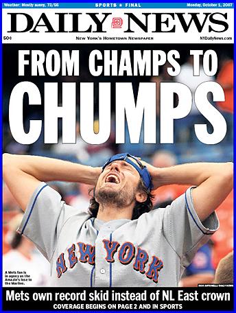 New York Mets Suck, From Champs To Chumps, they're losers