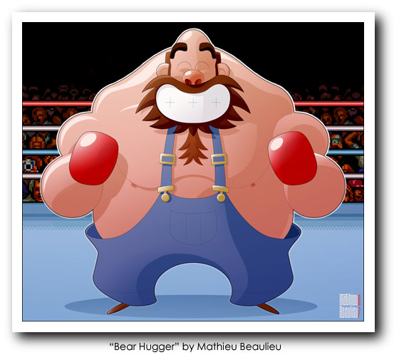 Punch Out Art - Bear Hugger
