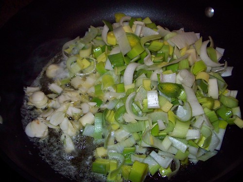 leeks and garlic