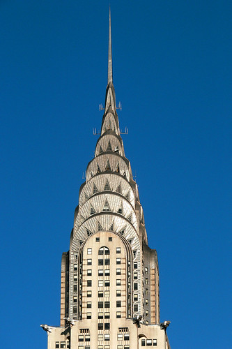 Chrysler Building. Top of the Chrysler Building,