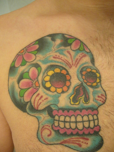 mexican skull tattoos. mexican skull