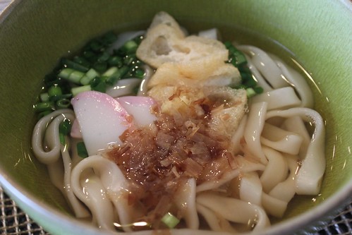 Kishimen noodles in Nagoya 名古屋のきしめん