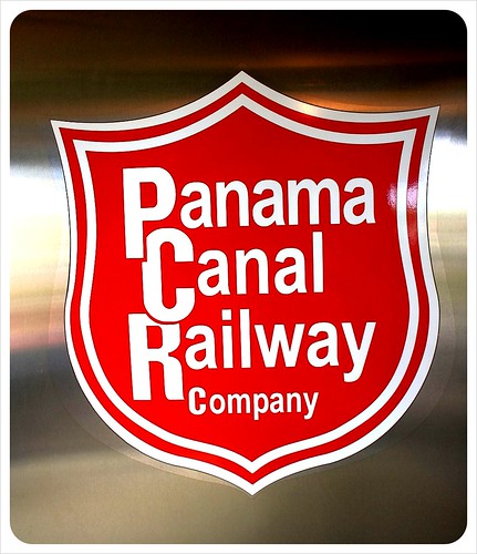 Panama Canal railway company sign