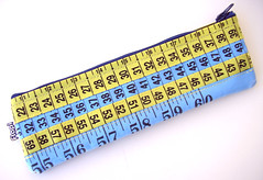 Blue and Yellow Measuring Tape Case