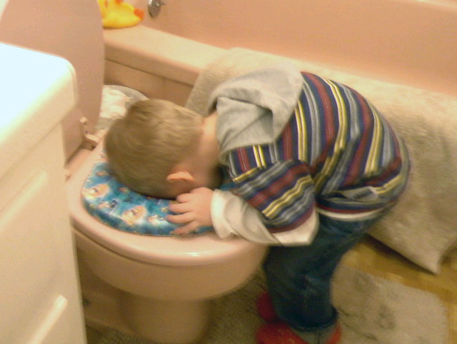 "How's his potty training going?" "Oh, okay I guess."