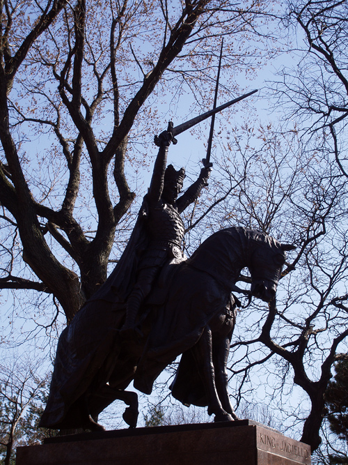 King Jagiello sculpture, Central Park, NYC