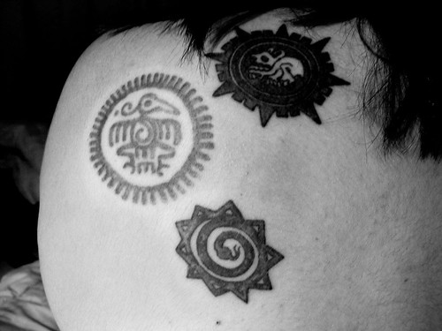 Aztec tattoos. Xinika