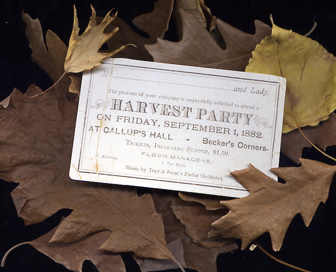 harvest party invitation