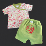 AhMay Designs - Wildflowers wool short sets - extra shirt option