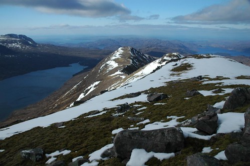 The Beinn an Eoin ridge pointing north west