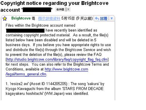 Brightcove Copyright