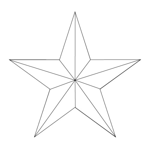 Star Tattoo Outline. nautical-star-tattoo-1-outline