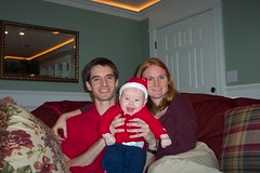 The happy family at Christmas