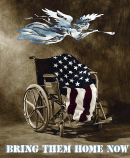wheelchair flag angel