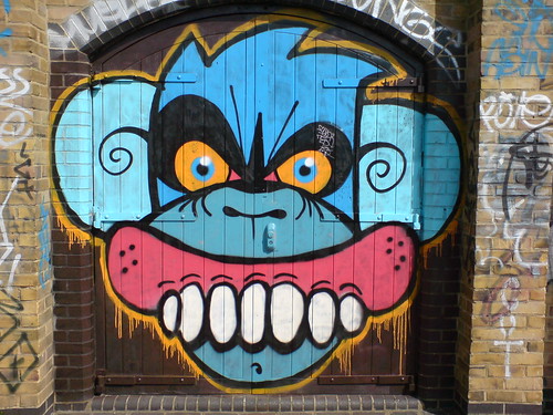 Monkey Graffiti Falco E2 Tags london graffiti monkey canal hackney 