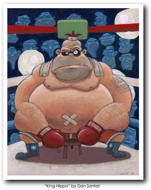 Punch Out Art - King Hippo